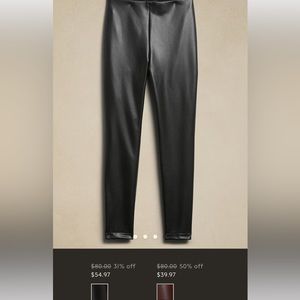 Banana Republic Leather leggings